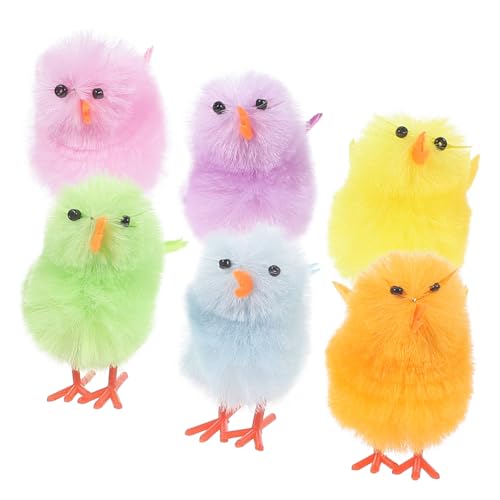 TOBBOMEY 6 Stück Samt Hühnchen Dekoration, Kleine Flauschige Küken, Ostern, Kleine Küken, Plüschküken, Partygeschenke, Mini Hühnchen, Plüschküken Modell, Osterküken Dekorationen TOBBOMEY 6 Stück Samt Hühnchen Dekoration, Kleine Flauschige Küken, Ostern, Kleine Küken, Plüschküken, Partygeschenke, Mini Hühnchen, Plüschküken Modell, Osterküken Dekorationen von TOBBOMEY