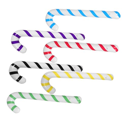 TOBBOMEY 6 Stück Teiliges Aufblasbarer Candy Cane Ballons Bunte Weihnachtsdeko Vielseitige Partydekoration für Geburtstag Hochzeit Outdoor Events Leicht zu Verstauen Festliche Farbauswahl TOBBOMEY 6 Stück Teiliges Aufblasbarer Candy Cane Ballons Bunte Weihnachtsdeko Vielseitige Partydekoration für Geburtstag Hochzeit Outdoor Events Leicht zu Verstauen Festliche Farbauswahl von TOBBOMEY