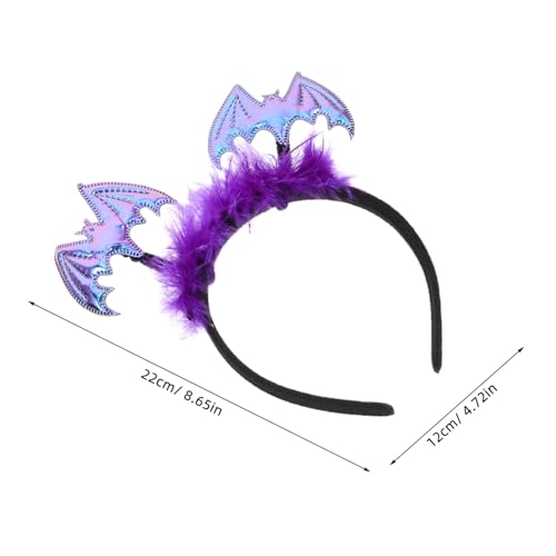 TOBBOMEY 6 Stück Teiliges Halloween Haaraccessoires mit Spinnen Fledermaus stirnbändern Leichtes Bequemes Design für Frauen für Party Kostüm Cosplay Zubehör von TOBBOMEY