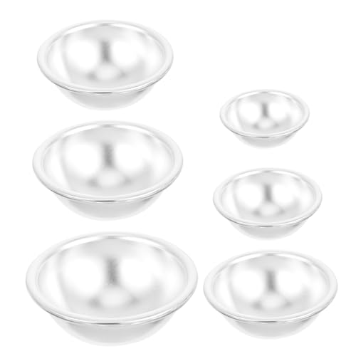TOBBOMEY 6 Stück Teiliges Metall Backformen für Kuchen und Badebomben Anodisierte Aluminium Legierung Hitzebeständig Langlebig für DIY Cake Baking Candle Crafting und Seifenherstellung TOBBOMEY 6 Stück Teiliges Metall Backformen für Kuchen und Badebomben Anodisierte Aluminium Legierung Hitzebeständig Langlebig für DIY Cake Baking Candle Crafting und Seifenherstellung von TOBBOMEY