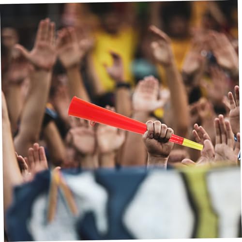 TOBBOMEY 6 Stück Teiliges Sports Spiel Trompeten aus Kunststoff Lautes Fan Horn mit Leuchtenden Farben für Stadion Partys Festivals und Sichere und Robuste Zufällige Farbe Zufällige Farbe von TOBBOMEY
