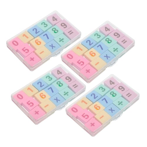 TOBBOMEY 60 Stück Puzzle Radiergummis für Zahlen Designs Rückstandsfrei Mathe Lernspiel Klassenzimmer Preise Schulbedarf Party Mitgebsel Kreative Lernförderung von TOBBOMEY