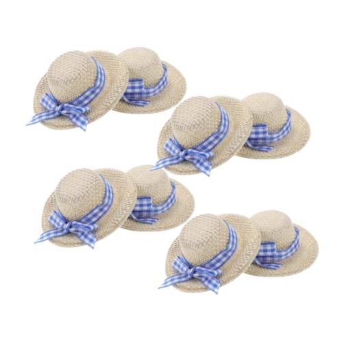 TOBBOMEY 8 Stück Mini Puppen Strickstrohhut, Mini Hüte Für Stroh, Mini Strohhüte, Puppenhut, Mini Imitat Stroh Strickmützen, Winzige Mütze, Kopfbedeckung Für Puppen, Mini Dekorierter Hut TOBBOMEY 8 Stück Mini Puppen Strickstrohhut, Mini Hüte Für Stroh, Mini Strohhüte, Puppenhut, Mini Imitat Stroh Strickmützen, Winzige Mütze, Kopfbedeckung Für Puppen, Mini Dekorierter Hut von TOBBOMEY