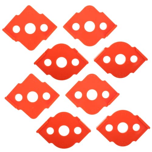 TOBBOMEY 8 Teiliges Holzbearbeitungswerkzeug, Kantenschneider, Router Radius Schablone, Holzbearbeitung, Runde Eckenradius Schablonen, Buchstabenradius Schablone, Router Vorlagen, von TOBBOMEY
