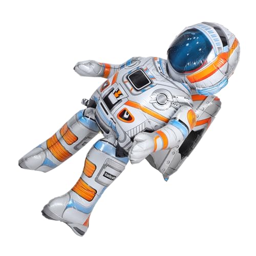 TOBBOMEY Astronautenballon Astronauten Geburtstagsballons Party Gastgeschenke Weltraumthema Geburtstagsdekorationen Geburtstagsbedarf Stehende Ballons Partyballon Astronauten von TOBBOMEY