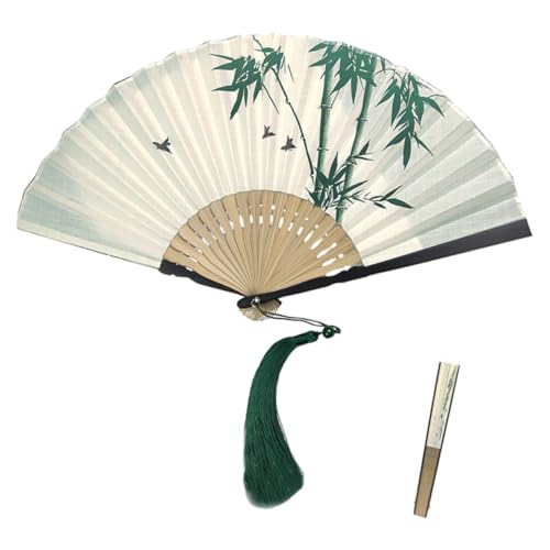 TOBBOMEY Faltbarer Retro Fächer mit Quaste Eleganter Handgefertigter Tanzfächer für Partys Hochzeiten und Aufführungen als Accessoire für Cheongsam und Traditionelle Kleidung TOBBOMEY Faltbarer Retro Fächer mit Quaste Eleganter Handgefertigter Tanzfächer für Partys Hochzeiten und Aufführungen als Accessoire für Cheongsam und Traditionelle Kleidung von TOBBOMEY