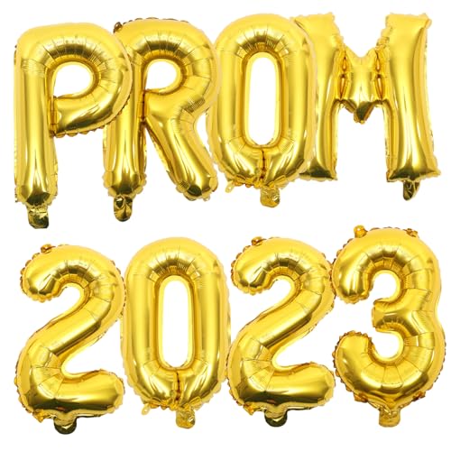 TOBBOMEY Folienballons Set für Abschlussfeier Party Ballon Dekoration aus Aluminiumfolie Festival Ballons Gold für Klassenzimmer und Praktische und Sichere Partydeko von TOBBOMEY