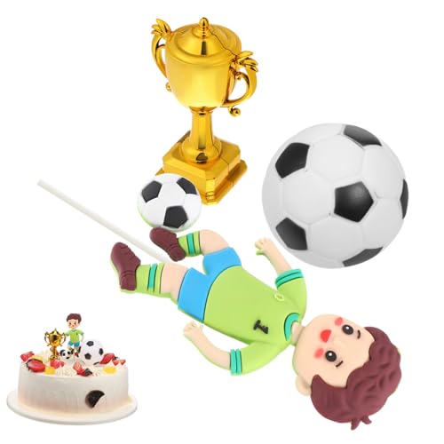 TOBBOMEY Fußball Geburtstagstorten Deko Teilig mit Kleinem Pokal Happy Birthday Fußball Cake Topper Bunte Tortenstecker für Kindergeburtstag Einfach Anzubringen Wetterfest TOBBOMEY Fußball Geburtstagstorten Deko Teilig mit Kleinem Pokal Happy Birthday Fußball Cake Topper Bunte Tortenstecker für Kindergeburtstag Einfach Anzubringen Wetterfest von TOBBOMEY