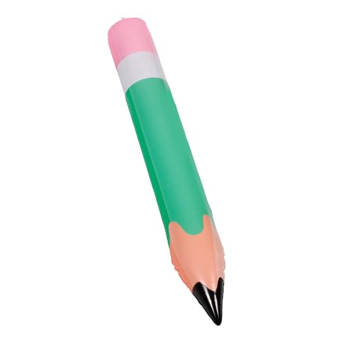 TOBBOMEY Große Aufblasbare Bleistift Dekoration PVC Ballon für Rückkehr zur Schule Party Dekoration Kreative Klassenzimmer Hängedekoration Grün TOBBOMEY Große Aufblasbare Bleistift Dekoration PVC Ballon für Rückkehr zur Schule Party Dekoration Kreative Klassenzimmer Hängedekoration Grün von TOBBOMEY