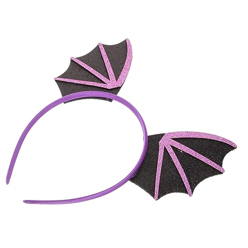 TOBBOMEY Halloween Damen Haarreif mit Violetten Fledermausflügeln und Teufelsdesign Einzigartiger Stirnband für Halloween Cosplay Kostüm Party und Festtagsdekoration TOBBOMEY Halloween Damen Haarreif mit Violetten Fledermausflügeln und Teufelsdesign Einzigartiger Stirnband für Halloween Cosplay Kostüm Party und Festtagsdekoration von TOBBOMEY