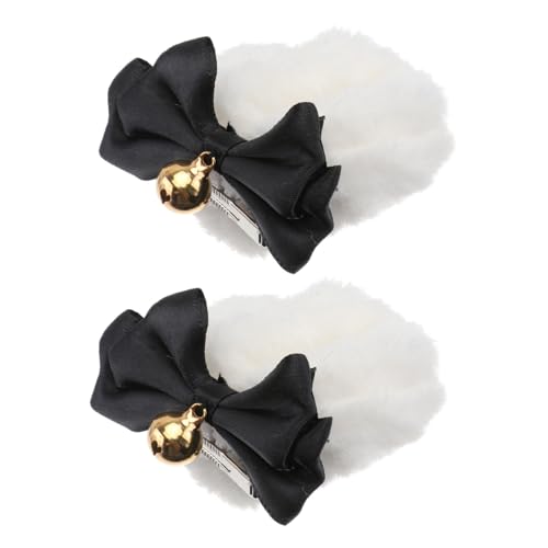 TOBBOMEY Handgefertigte Bärenohren Haarklammern Weiche Plüsch Haarnadeln Dekorative Haarschmuck für Frauen und Mädchen Süße Ohr Accessoires für Alltag und Cosplay von TOBBOMEY