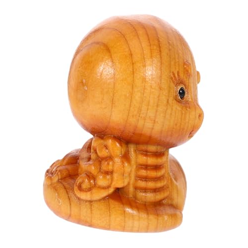 TOBBOMEY Handgeschnitzte Holzschlange Dekofigur Miniatur Schlange Holzfigur Realistische Tierform Garten Bonsai Schmuck Desktop Dekoration Jahr der Schlange Geschenk TOBBOMEY Handgeschnitzte Holzschlange Dekofigur Miniatur Schlange Holzfigur Realistische Tierform Garten Bonsai Schmuck Desktop Dekoration Jahr der Schlange Geschenk von TOBBOMEY
