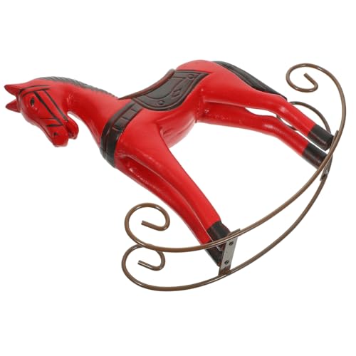 TOBBOMEY Hölzernes Pferde dekoobjekt mit Stabilem Stand Handbemalte Vintage Holzfigur Kleines Rotes Pferd für Wohnzimmer und Schreibtisch Leicht und Glatt für Home Decor und Büro TOBBOMEY Hölzernes Pferde dekoobjekt mit Stabilem Stand Handbemalte Vintage Holzfigur Kleines Rotes Pferd für Wohnzimmer und Schreibtisch Leicht und Glatt für Home Decor und Büro von TOBBOMEY