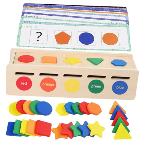 TOBBOMEY Holz Lernspielzeug für Farbsortierung und Formzuordnung Kompakter Motoriktrainer zur Feinmotorikförderung Pädagogische Sortierbox für Vorschulkinder Nachhaltiges Montessori TOBBOMEY Holz Lernspielzeug für Farbsortierung und Formzuordnung Kompakter Motoriktrainer zur Feinmotorikförderung Pädagogische Sortierbox für Vorschulkinder Nachhaltiges Montessori von TOBBOMEY