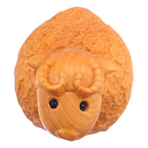 TOBBOMEY Holzschnitzerei-Ornamente selbstviskose Aufkleber Skulptur Kleine Statue Heimformen Holzfigur Schaf Handgefertigte Deko tierische Tischdekoration Schafstatue hölzern Light Brown TOBBOMEY Holzschnitzerei-Ornamente selbstviskose Aufkleber Skulptur Kleine Statue Heimformen Holzfigur Schaf Handgefertigte Deko tierische Tischdekoration Schafstatue hölzern Light Brown von TOBBOMEY