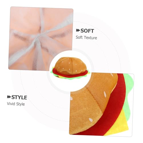 TOBBOMEY Lustiger Burger Hut in Gelb Leicht und Robust Kreatives Fast food kopfschmuck für Karneval Party Halloween Shopping und Alltag Modisches Festival accessoire im Beret stil TOBBOMEY Lustiger Burger Hut in Gelb Leicht und Robust Kreatives Fast food kopfschmuck für Karneval Party Halloween Shopping und Alltag Modisches Festival accessoire im Beret stil von TOBBOMEY