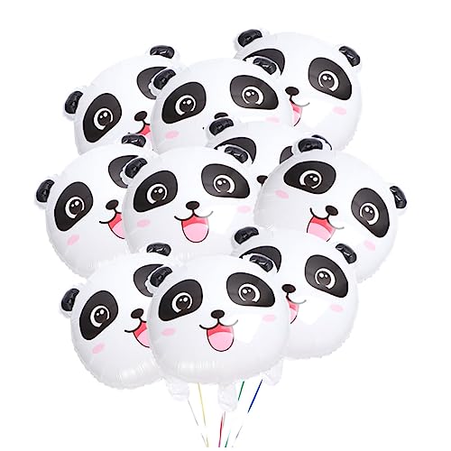 TOBBOMEY Panda Folienballons aus Aluminium Cartoon motiv Wiederverwendbar Sicher für Geburtstagsfeiern und Festival dekoration Weiße Party luftballons Foto requisiten von TOBBOMEY