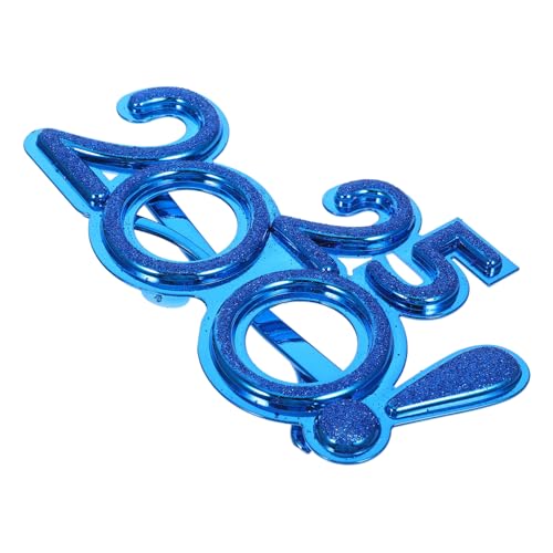 TOBBOMEY Partybrille aus Robustem Pc Material Leichte Neujahrsbrille mit Auffälligem Zahlen Design Lustige Silvester Partybrille als Fotorequisite und Mitgebsel für Erwachsene von TOBBOMEY