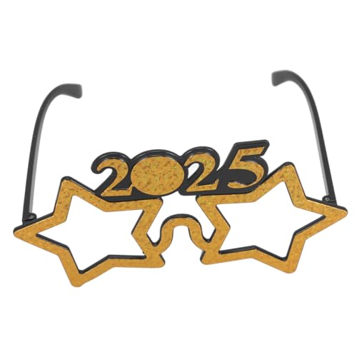TOBBOMEY Partybrillen aus Robustem Pc Material Leichte Kompakte Neujahrsbrille als Lustiges Partyzubehör für Silvester Foto Requisiten Stylische Auffällige Eyewear für Feierlichkeiten TOBBOMEY Partybrillen aus Robustem Pc Material Leichte Kompakte Neujahrsbrille als Lustiges Partyzubehör für Silvester Foto Requisiten Stylische Auffällige Eyewear für Feierlichkeiten von TOBBOMEY