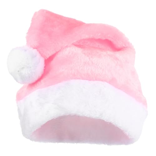 TOBBOMEY Plüsch Weihnachtsmütze Santa Claus Mütze mit Dickem Rand Weiche Nikolausmütze für Damen und Herren Festliche Weihnachtsmannmütze als Partydeko und Kostümzubehör für Weihnachten TOBBOMEY Plüsch Weihnachtsmütze Santa Claus Mütze mit Dickem Rand Weiche Nikolausmütze für Damen und Herren Festliche Weihnachtsmannmütze als Partydeko und Kostümzubehör für Weihnachten von TOBBOMEY