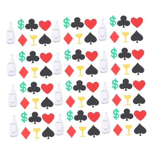 TOBBOMEY Poker Thema Konfetti Las Vegas Partydeko Buntes Kunststoff Konfetti Wiederverwendbar für Festival Tischdekoration und DIY Basteln TOBBOMEY Poker Thema Konfetti Las Vegas Partydeko Buntes Kunststoff Konfetti Wiederverwendbar für Festival Tischdekoration und DIY Basteln von TOBBOMEY