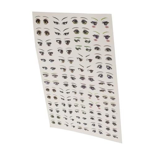 TOBBOMEY Selbstklebende Anime Augen Aufkleber Cartoon Augen Sticker für DIY Clay Figuren Bastelaugen Dekoration Langlebig und Praktisch von TOBBOMEY