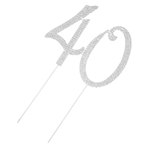 TOBBOMEY Silberne Cake Toppers für Geburtstag und Jubiläum Wiederverwendbare Party-dekoration Einfach Einzufügen Nachhaltige Kuchenstecker für Besondere Feierlichkeiten TOBBOMEY Silberne Cake Toppers für Geburtstag und Jubiläum Wiederverwendbare Party-dekoration Einfach Einzufügen Nachhaltige Kuchenstecker für Besondere Feierlichkeiten von TOBBOMEY