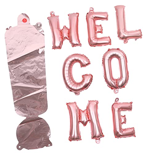 TOBBOMEY Willkommensballons Folienballons Welcome Roségold für Schulfeiern und Partys Dekoration für Schulanfang Fotorequisiten Wiederverwendbar und Kombinierbar mit Anderen Deko Elementen TOBBOMEY Willkommensballons Folienballons Welcome Roségold für Schulfeiern und Partys Dekoration für Schulanfang Fotorequisiten Wiederverwendbar und Kombinierbar mit Anderen Deko Elementen von TOBBOMEY