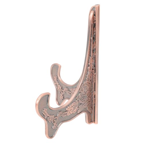 TOBBOMEY Zinklegierung Display Ständer Metall Tisch Staffelei Bildhalter Küchen Deko Ständer für Bilderrahmen Teller Tablett Stabile Aufbewahrung von TOBBOMEY