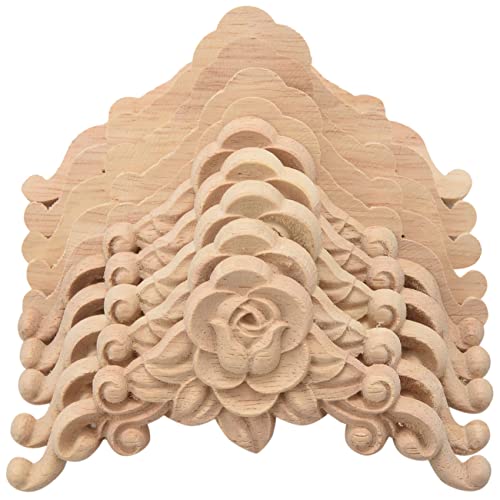 TOBEOME 10PCS Floral geschnitzt Decal Corner Applique verzieren Rahmen Holzfiguren Kabinett dekorative TOBEOME 10PCS Floral geschnitzt Decal Corner Applique verzieren Rahmen Holzfiguren Kabinett dekorative von TOBEOME
