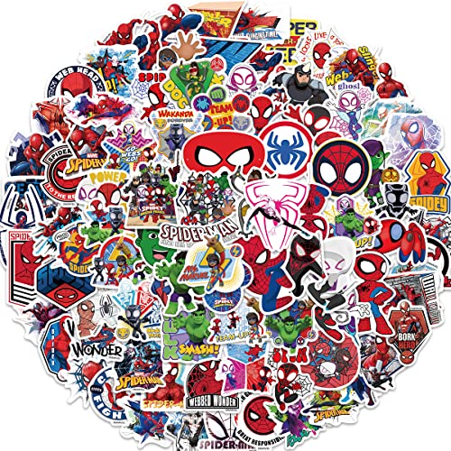 Graffiti Anime Aufkleber, Spider Man Aufkleber Zeichentrickfigur Mixed Vinyl Aufkleber, Aufkleber für Wasserflaschen,Für Scrapbooking, Sammelalbum,Becher,Aufkleber Geschenk (G) von TOCAVE
