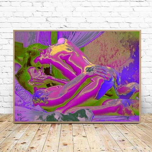 TOCAVE Malen nach Zahlen Ölgemälde nach Zahlen Abstrakte Frauen DIY Kunst Bilder Paar Körper Färbung Zahlen Acryl Kunst Erwachsene 40x50cm von TOCAVE