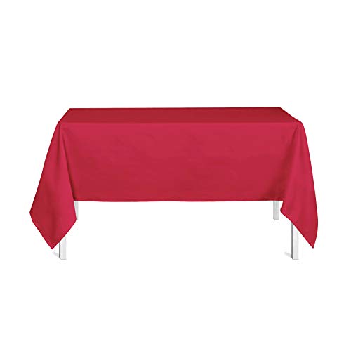 Today 256201 Tischdecke aus Polyester, 140 x 200 cm, Polyester, Pomme d'amour/Rouge, 140 x 200 cm von Today