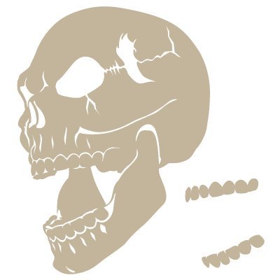 Alles Stencil – AEROGRAFIA Skull 006, Stencil 20 x 30 cm, Motiv 14 x 19.5 cm Alles Stencil – AEROGRAFIA Skull 006, Stencil 20 x 30 cm, Motiv 14 x 19.5 cm von TODO STENCIL