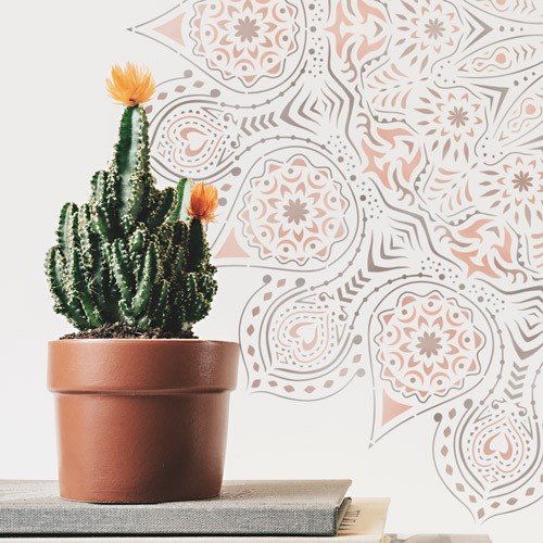 TODO STENCIL Home Decor Rosette 012 Mandala, Maße: Schablone 50 x 50 cm, Design 48 x 48 cm TODO STENCIL Home Decor Rosette 012 Mandala, Maße: Schablone 50 x 50 cm, Design 48 x 48 cm von TODO-STENCIL