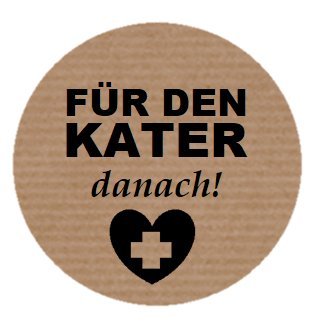 100 etiketten kraft, FÜR DEN KATER danach von TODOKRAFT