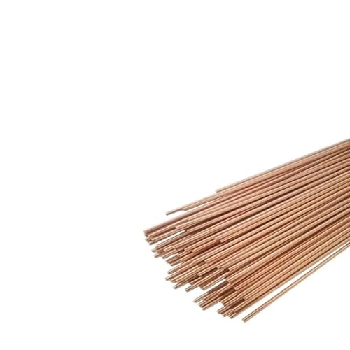 TOFIMA 50 cm Länge Messing Schweißstab Flach/Rund Phosphor Kupferelektrode Schweißdraht Lötstab Bronze Kühlschrankschweißung Kein Lötpulver erforderlich (Size : 2.5mm, Color : 5pcs) von TOFIMA