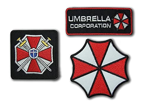 Umbrella Corporation Costume Cosplay Fancy Dress Bügelbild Set - 3 bestickte Abzeichen von TOFOW