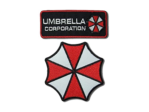 Umbrella Corporation Kostüm Cosplay Kostüm Verkleidung Set - 2 Klettverschluss-Abzeichen von TOFOW