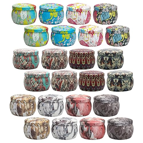 TOFU Kerzengläser, Blumensprach Serie Leere Kerzendosen 24 Pcs, Kerzen Selber Machen Set, Kerzenherstellung Set & Zubehör, Kleine Blechdosen Zum Aufbewahren und Sammeln TOFU Kerzengläser, Blumensprach Serie Leere Kerzendosen 24 Pcs, Kerzen Selber Machen Set, Kerzenherstellung Set & Zubehör, Kleine Blechdosen Zum Aufbewahren und Sammeln von TOFU