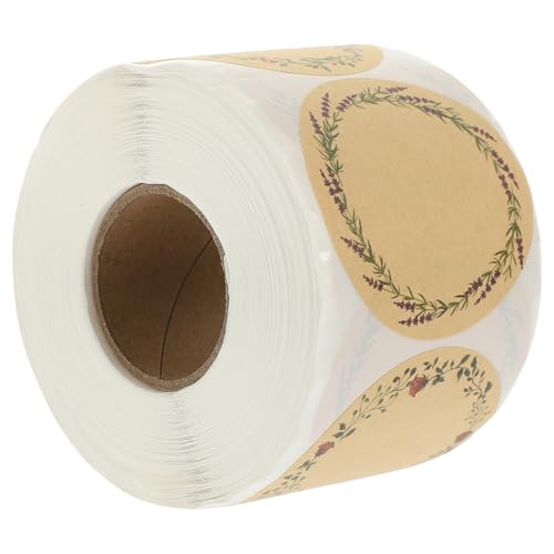 TOGEVAL 1 Rolle Kraftpapier Etikettenrolle für Selbstklebende Sticker Handbeschreibbare Aufkleber für Snacks und Feiertagsdekorationen B TOGEVAL 1 Rolle Kraftpapier Etikettenrolle für Selbstklebende Sticker Handbeschreibbare Aufkleber für Snacks und Feiertagsdekorationen B von TOGEVAL
