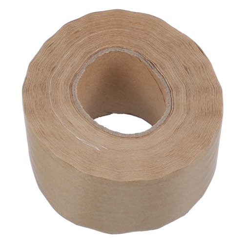 TOGEVAL 1 Rolle Kraftpapier Verpackungsband Wasseraktiviertes Klebeband für DIY Bastelprojekte und Hochwertige Haftung Einfach zu Schneiden Vielseitig Einsetzbar von TOGEVAL