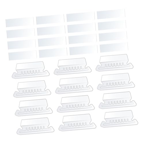 TOGEVAL 1 Satz Hängende Ordner Tabs mit Einlagen PVC Labels für Einfache Organisation von Dateien für Büro Hotel und Wiederverwendbar und Stabil von TOGEVAL