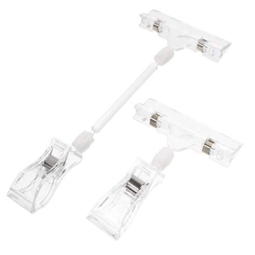 TOGEVAL 1 Satz Teiliges Transparenter Werbe Preisschild Clips Drehbare Doppelkopf Klemmen Vielseitige Etikettenhalter Für Supermarkt Einzelhandel Ausstellungen Und Veranstaltungen 6 Stück TOGEVAL 1 Satz Teiliges Transparenter Werbe Preisschild Clips Drehbare Doppelkopf Klemmen Vielseitige Etikettenhalter Für Supermarkt Einzelhandel Ausstellungen Und Veranstaltungen 6 Stück von TOGEVAL