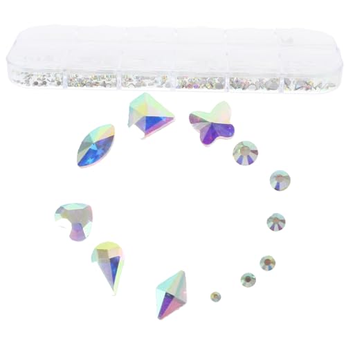 TOGEVAL 1 Schachtel Fach DIY Nagelkunst Strasssteine Flache Rückseite Holografische Glasdiamanten Ab Langlebige Maniküre Dekoration für Nägel Vielseitige Nagelkunst Verschönerung TOGEVAL 1 Schachtel Fach DIY Nagelkunst Strasssteine Flache Rückseite Holografische Glasdiamanten Ab Langlebige Maniküre Dekoration für Nägel Vielseitige Nagelkunst Verschönerung von TOGEVAL