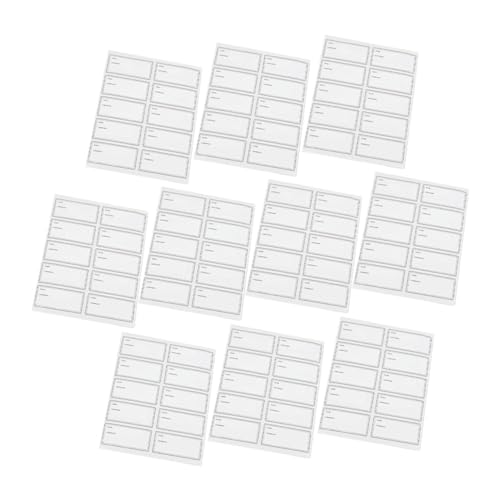 TOGEVAL 10 Blatt Wasserfeste Ölbeständige Rechteckige Vorratsdosen etiketten Abziehbare Flaschenaufkleber zum Beschriften mit Kugelschreiber Multifunktionale Küchen organizer aufkleber TOGEVAL 10 Blatt Wasserfeste Ölbeständige Rechteckige Vorratsdosen etiketten Abziehbare Flaschenaufkleber zum Beschriften mit Kugelschreiber Multifunktionale Küchen organizer aufkleber von TOGEVAL