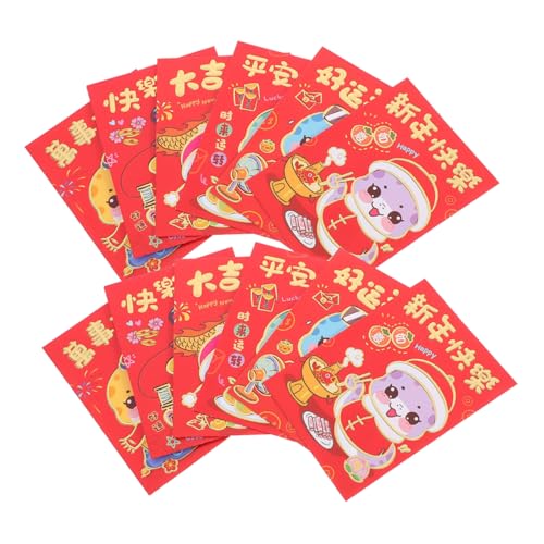 TOGEVAL 10 Sätze Chinesische Neujahr Rote Umschläge mit Cartoon Schlangen Design Festliche Geldumschläge für Frühlingsfest Glücksumschläge für Cash TOGEVAL 10 Sätze Chinesische Neujahr Rote Umschläge mit Cartoon Schlangen Design Festliche Geldumschläge für Frühlingsfest Glücksumschläge für Cash von TOGEVAL