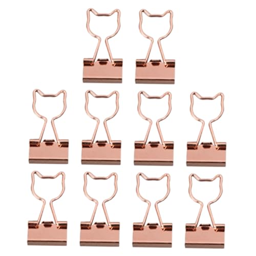 TOGEVAL 10 Stück Binder Clips aus Hochwertigem Metall Vielseitige Büroklammern zur Dokumentenorganisation Langlebige Papierklemmen für Büro Schule und Zuhause Rosegoldfarbenes Design TOGEVAL 10 Stück Binder Clips aus Hochwertigem Metall Vielseitige Büroklammern zur Dokumentenorganisation Langlebige Papierklemmen für Büro Schule und Zuhause Rosegoldfarbenes Design von TOGEVAL