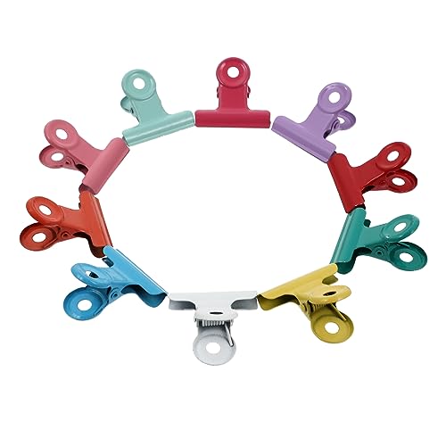 TOGEVAL 10 Stück Bunte Metall Clips Vielseitige Snackbeutel und Büroklammern für Lebensmittel Dokumente und Kreative Projekte Langlebig und Praktisch TOGEVAL 10 Stück Bunte Metall Clips Vielseitige Snackbeutel und Büroklammern für Lebensmittel Dokumente und Kreative Projekte Langlebig und Praktisch von TOGEVAL