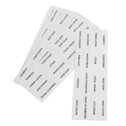 TOGEVAL 10 Stück Etiketten Für Hautpflegeprodukte, Kleine Etiketten Für Reiseflaschen, Kosmetiketiketten, Glasflaschenetiketten, Etiketten Für Reiseflaschen, Aufkleber Für Glasflaschen TOGEVAL 10 Stück Etiketten Für Hautpflegeprodukte, Kleine Etiketten Für Reiseflaschen, Kosmetiketiketten, Glasflaschenetiketten, Etiketten Für Reiseflaschen, Aufkleber Für Glasflaschen von TOGEVAL